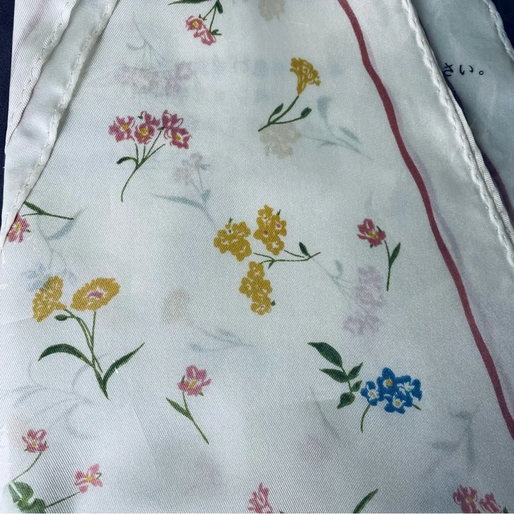 Coach Diamond Floral Print Scarf - Picture 3 of 3